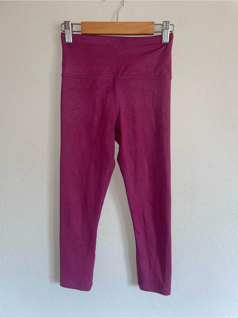 Zyia Women’s High-Waist Magenta Leggings - Stretchy Comfort sz 0
